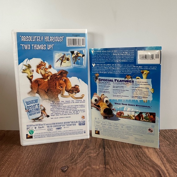 Ice Age VHS and Ice Age: The Meltdown DVD (Region 1 - CAD, USA) - Picture 3 of 3